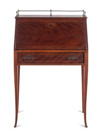 An American Mahogany Slant-Front Secretary Desk