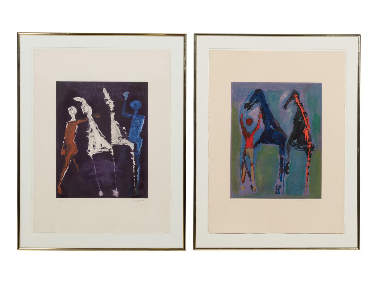 Plate IV and Plate VIII from Marino From Shakespeare II (a pair of prints)