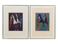 Plate IV and Plate VIII from Marino From Shakespeare II (a pair of prints)