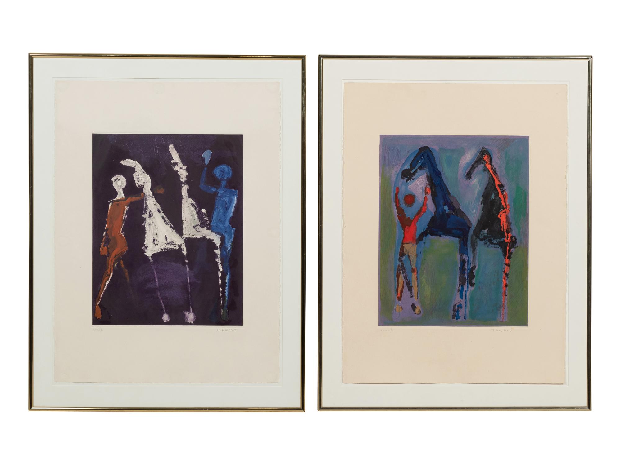 Plate IV and Plate VIII from Marino From Shakespeare II (a pair of prints)