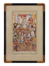 Four Islamic and Indian Miniature Paintings