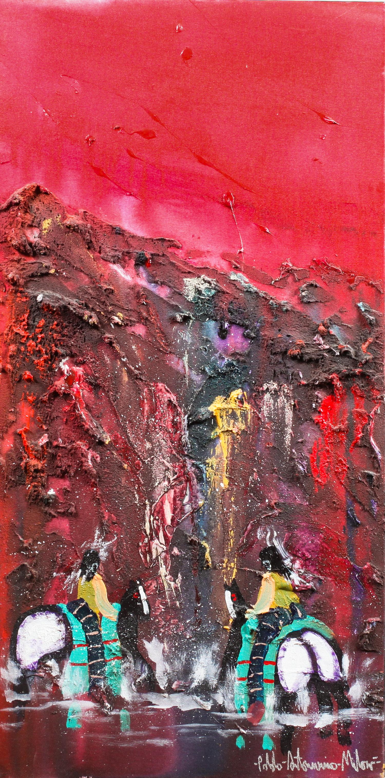 Pablo Antonio Milan 36 x 18 inches — (American, 1961-2017)