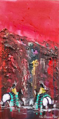 Pablo Antonio Milan 36 x 18 inches — (American, 1961-2017)