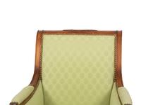 A Pair of Directoire Style Mahogany Bergeres