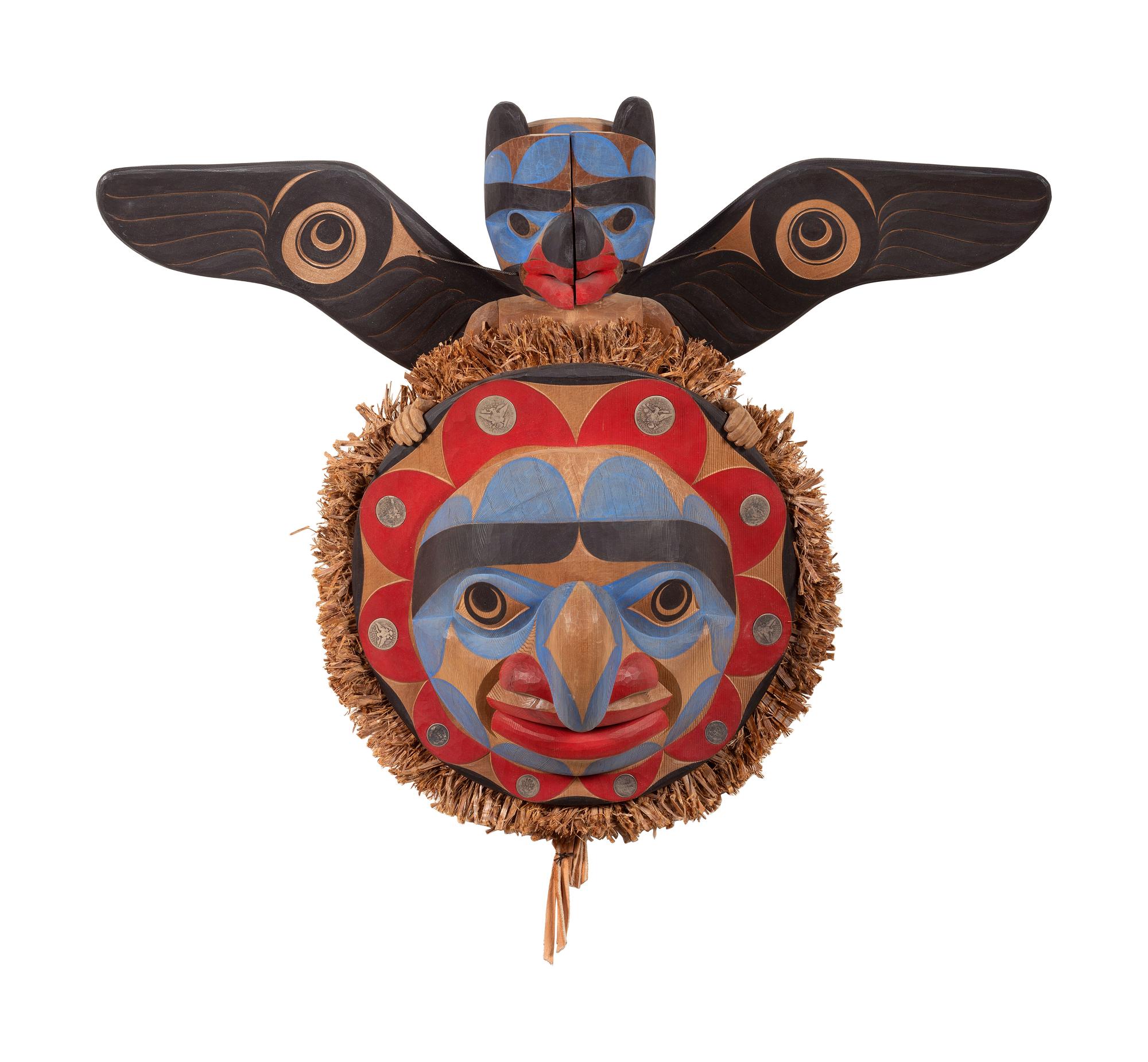 Northwest Coast Articulated Transformation Mask, Raven Steals the Sun