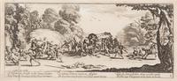 Jacques Callot, (French, 1592-1635), Vol sur les grandes routes (pl. 8 from Les grandes miseres de la guerre, 1633