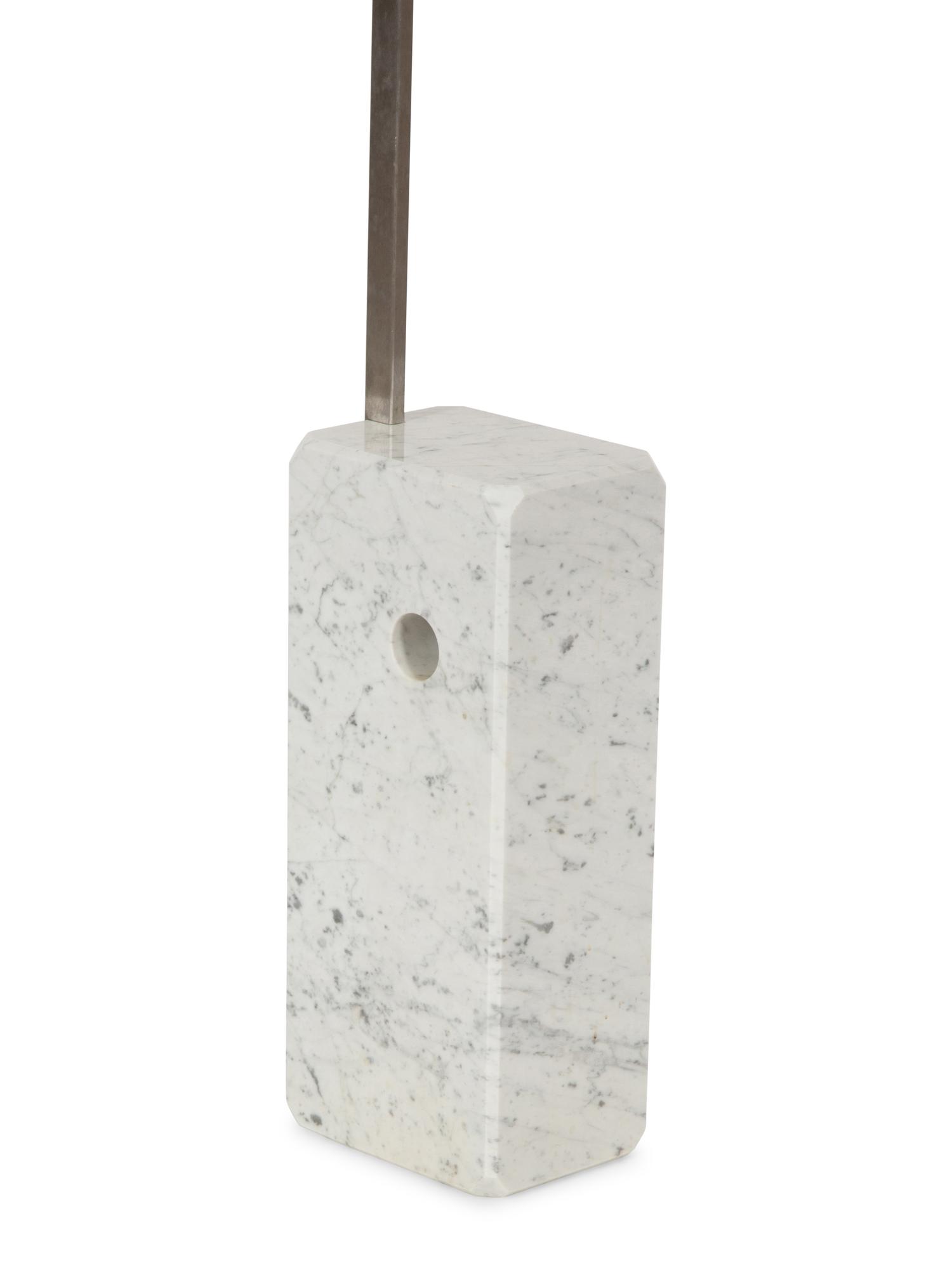 A Modernist Chromed Metal 'Arc' Floor Lamp