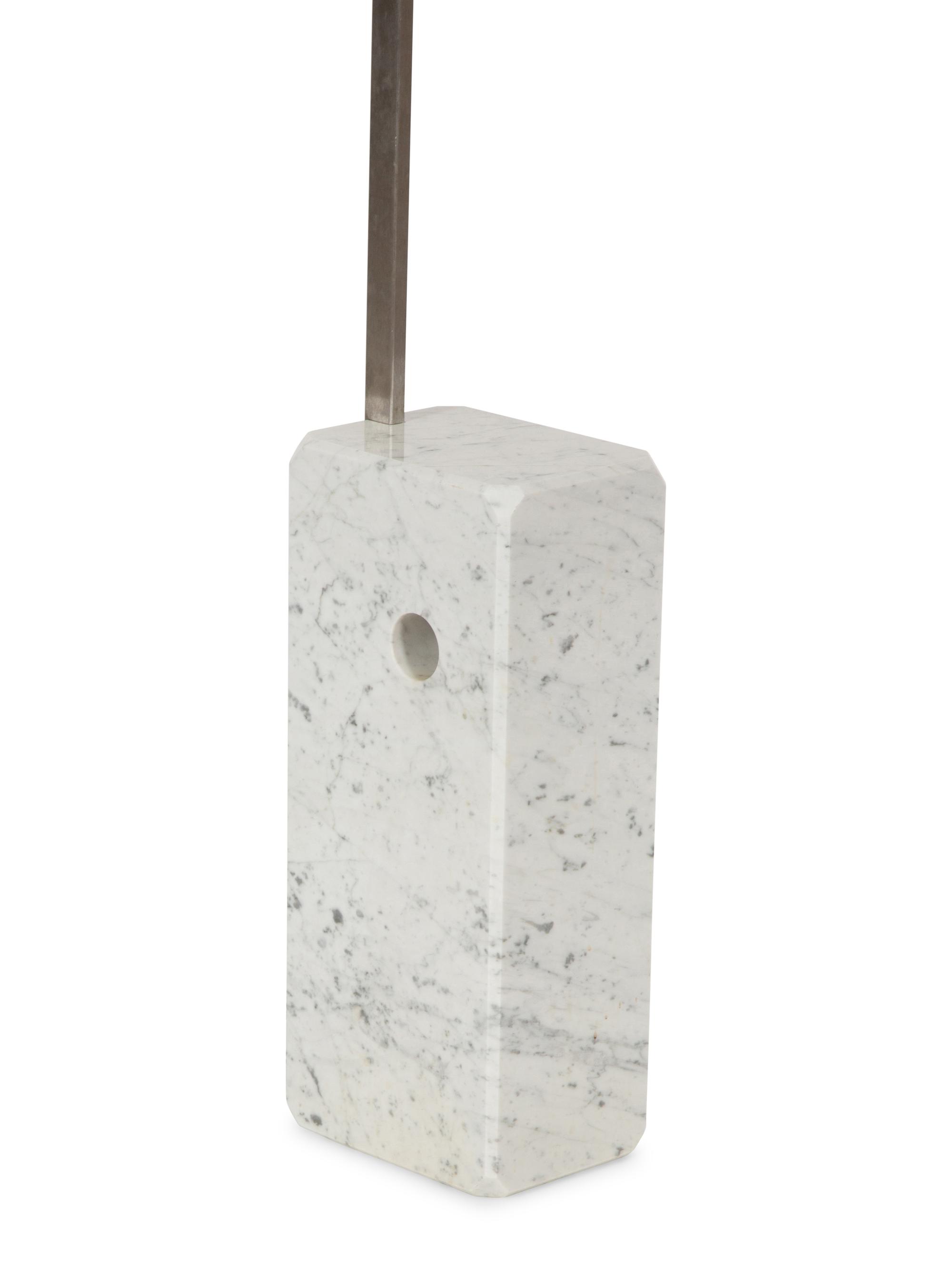 A Modernist Chromed Metal 'Arc' Floor Lamp