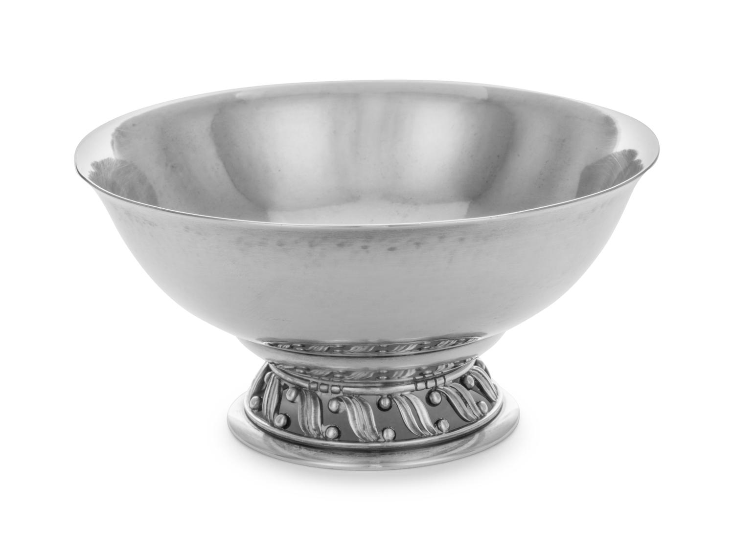 A Danish Silver Footed Bowl (Item 91 on original listing.)