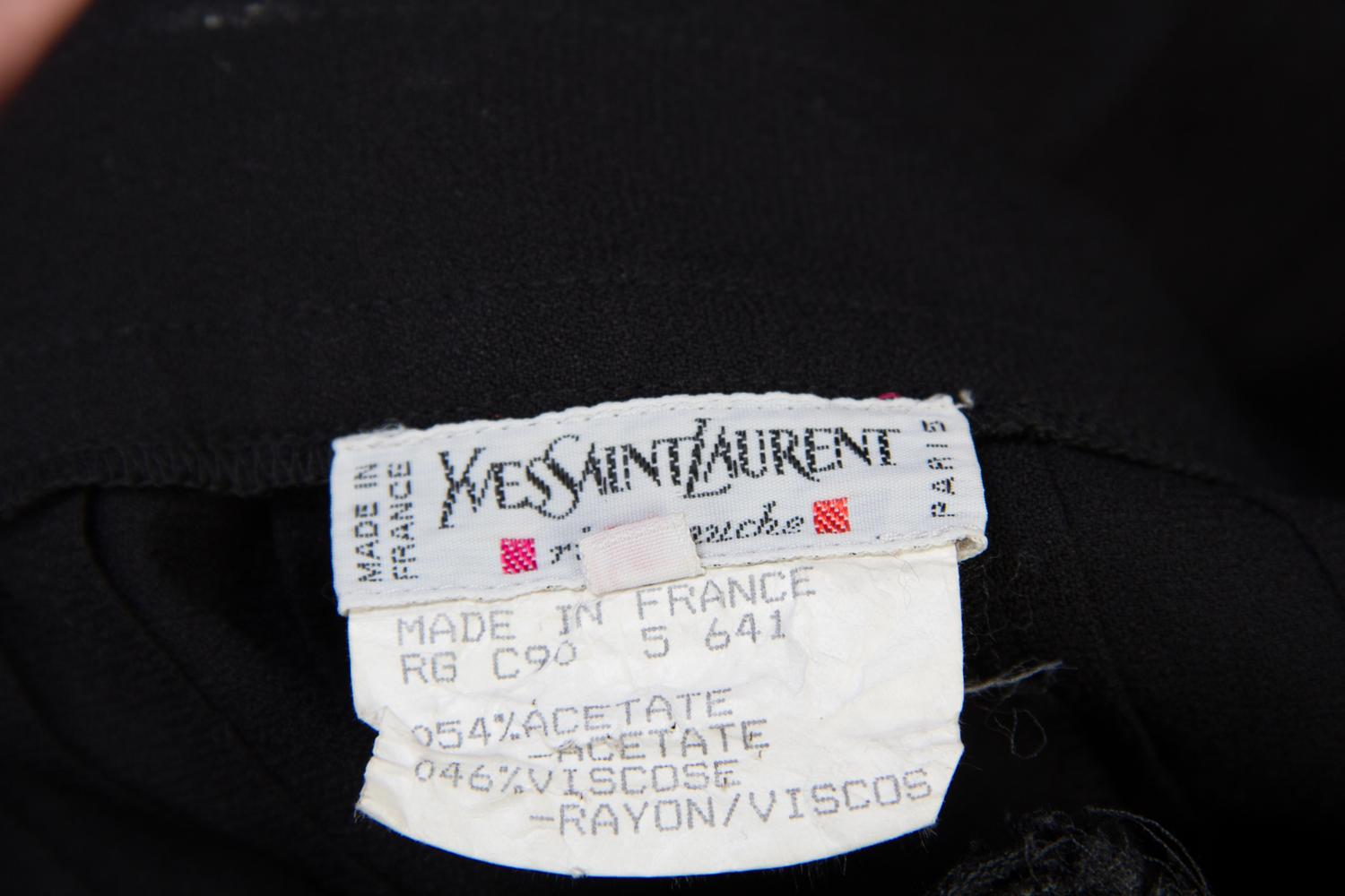 A Pair of Yves Saint Laurent Black Pants,