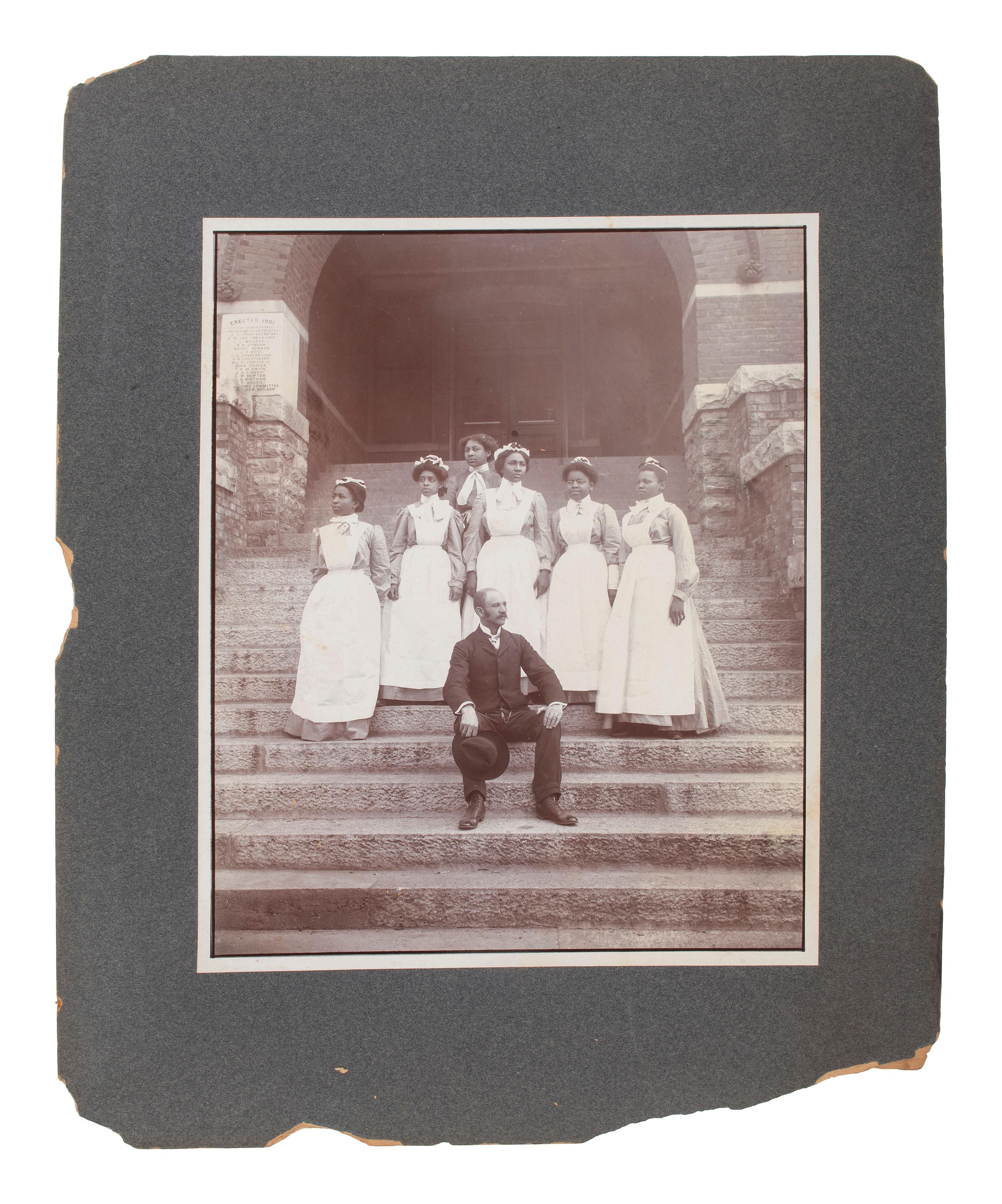 [EARLY PHOTOGRAPHY]. A group of 3 photographs of African American subjects, incl. occupational and religious scenes taken by formerly enslaved African American photographer Thomas ASKEW (ca 1847-1914). Atlanta, GA.