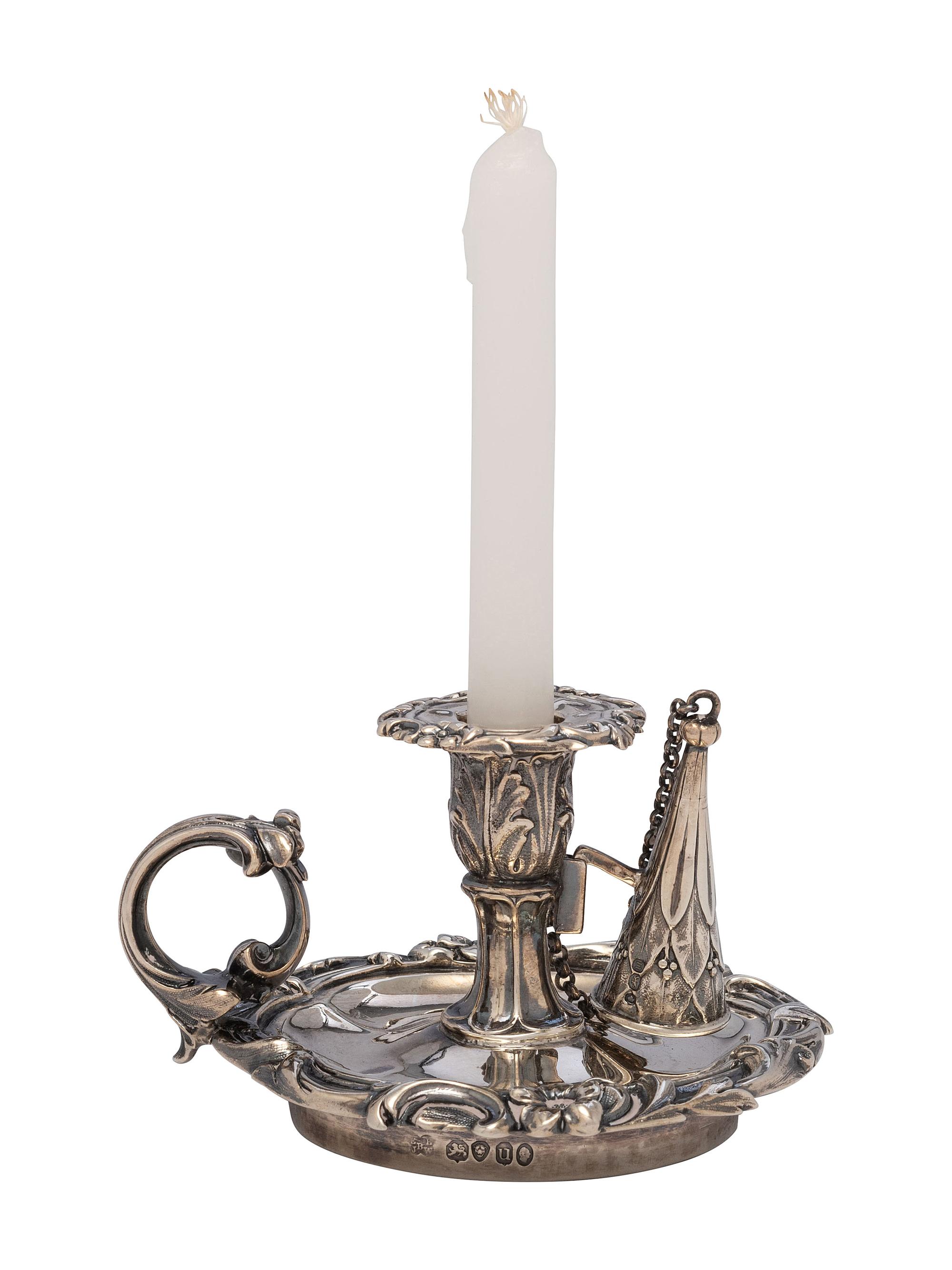 A William IV Silver Chamber Stick