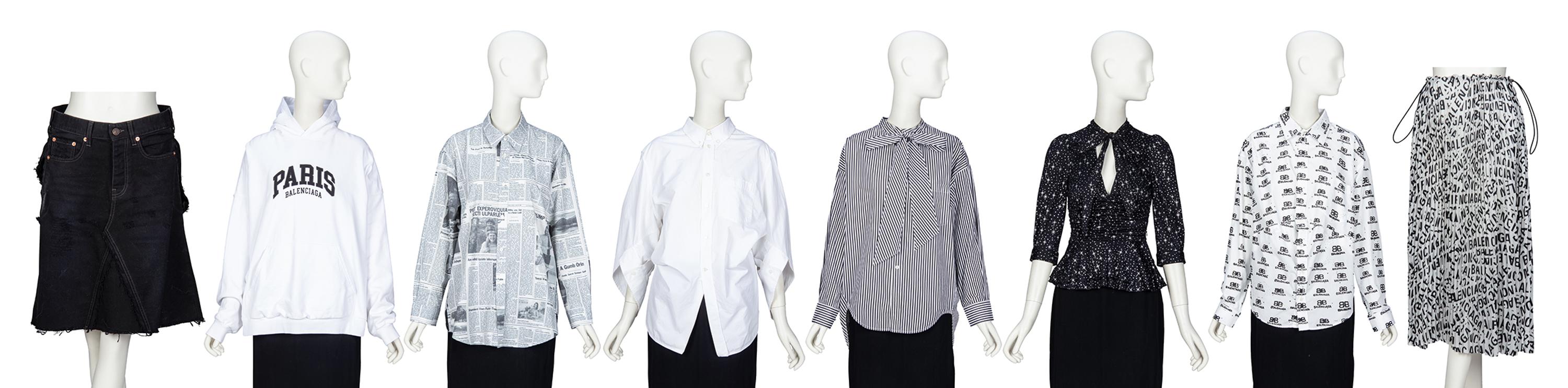 BALENCIAGA, SIX TOPS & TWO SKIRTS