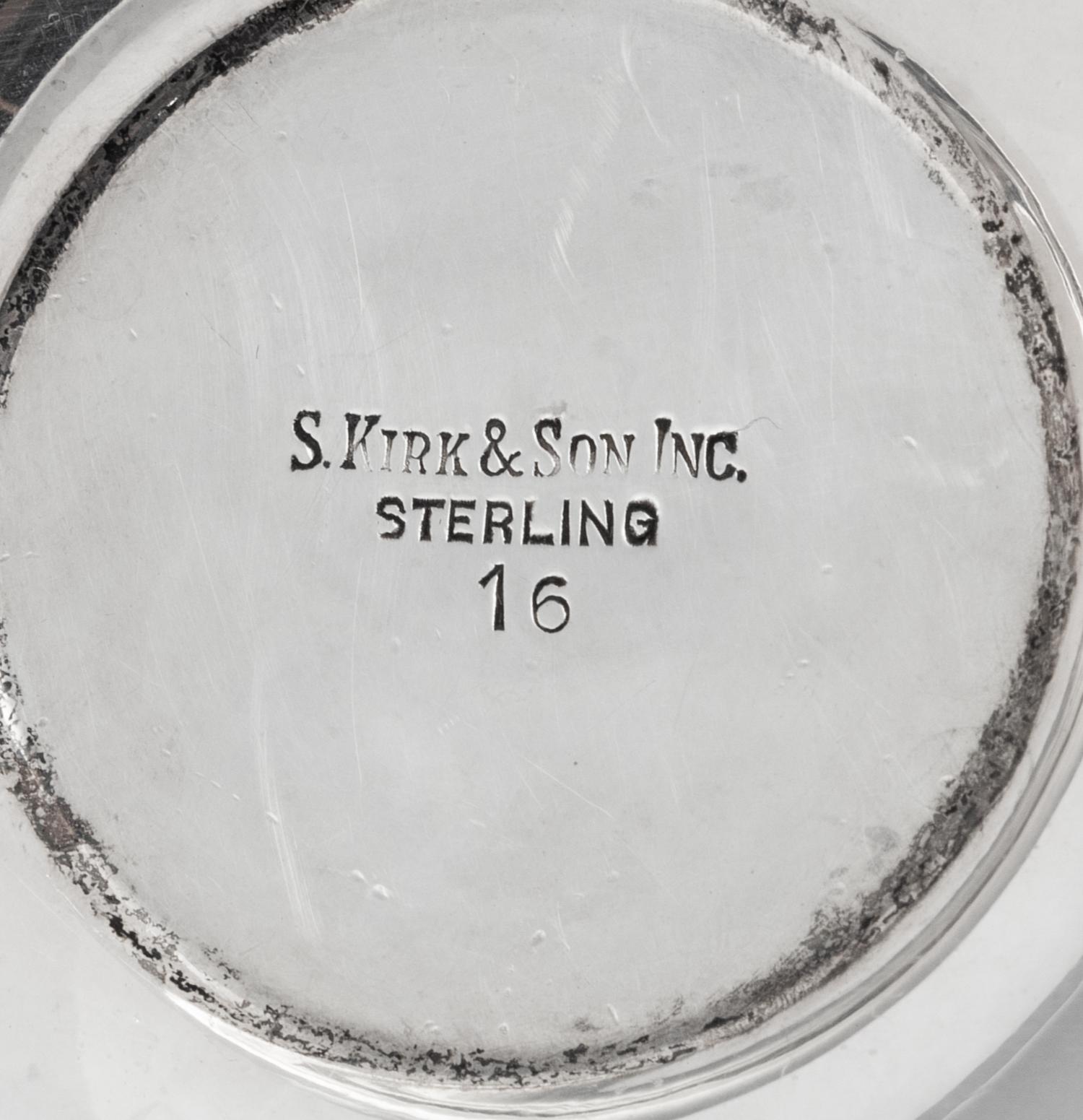A Collection of Four S. Kirk and Son Silver Table Articles