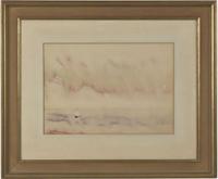 Charles Demuth (American, 1883-1935) - Sailboat at Sea