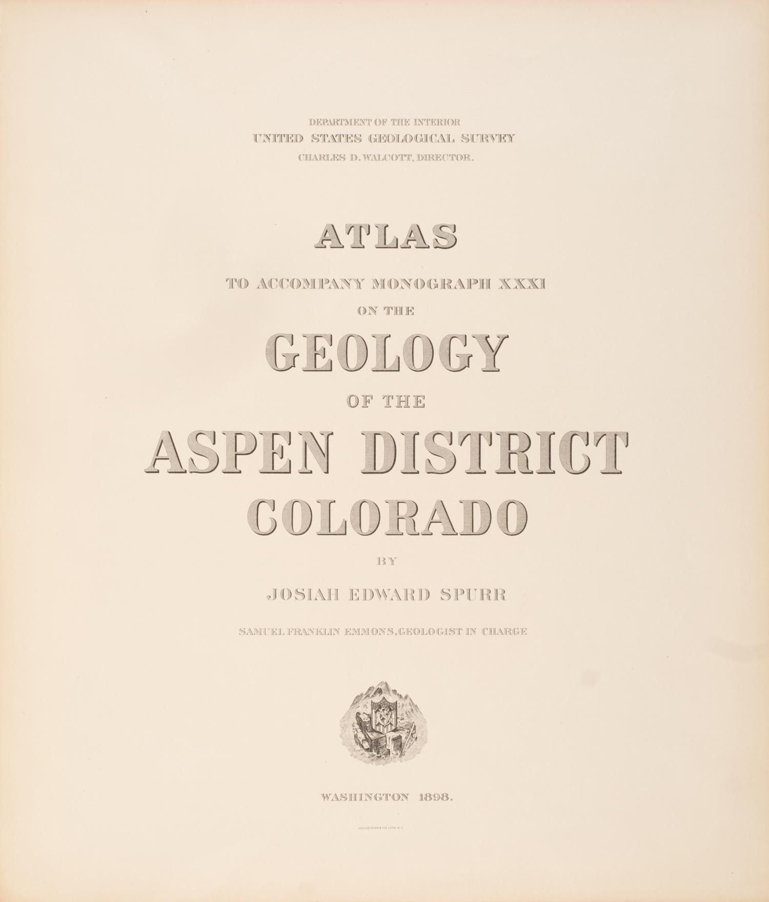 [Americana] Group of 4 Atlases Relating to the United States Geological Survey