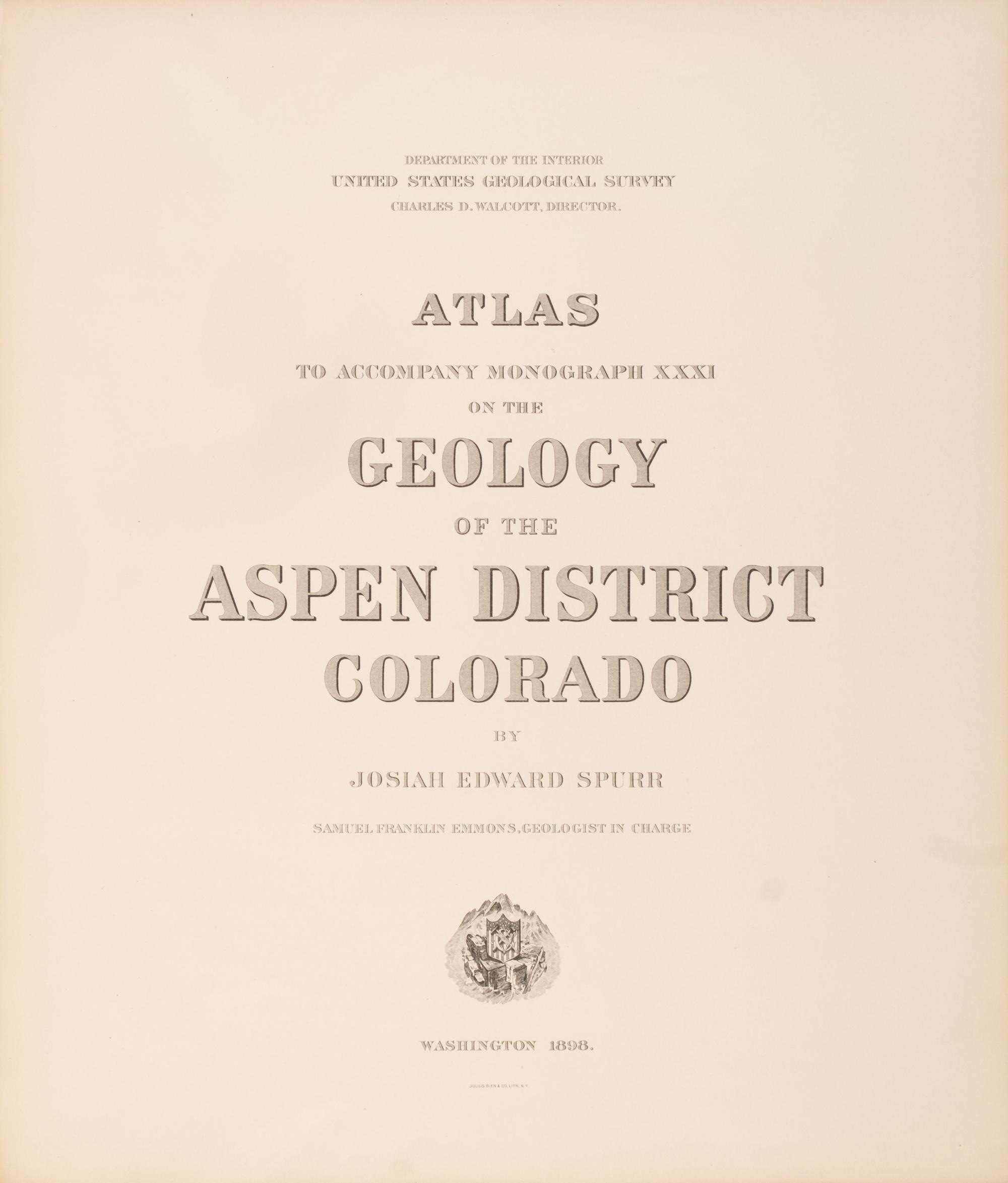 [Americana] Group of 4 Atlases Relating to the United States Geological Survey