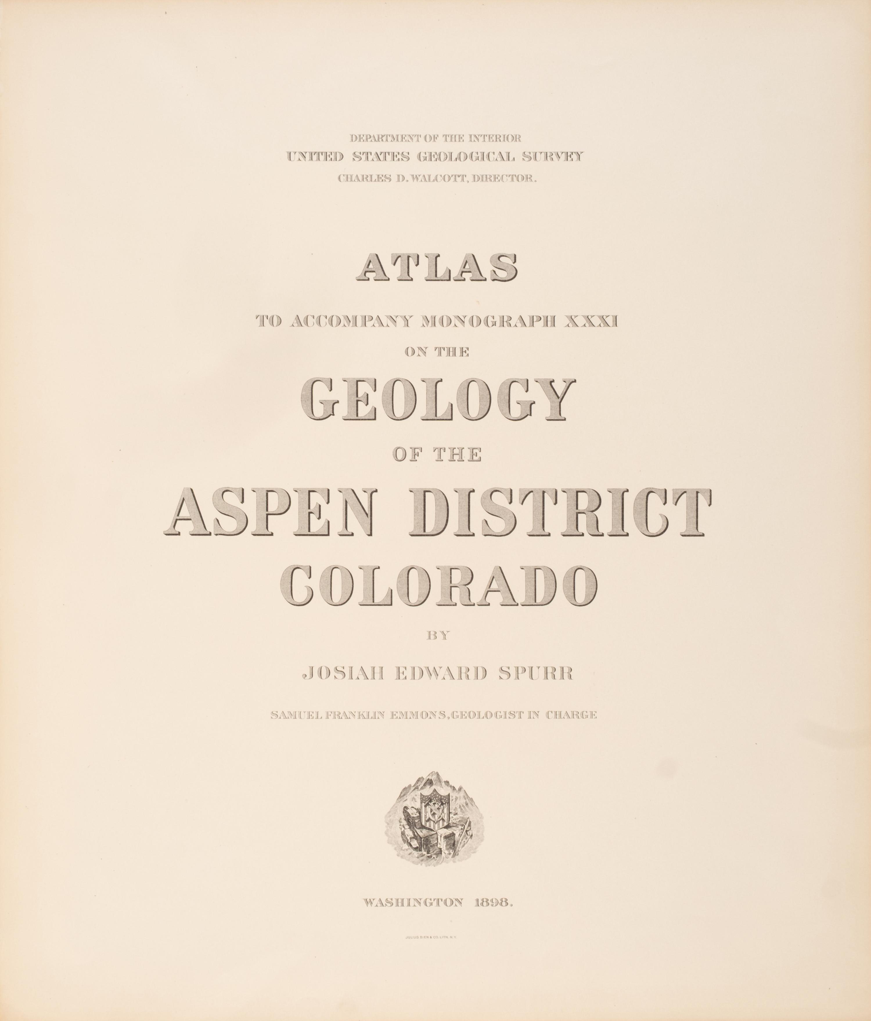 [Americana] Group of 4 Atlases Relating to the United States Geological Survey