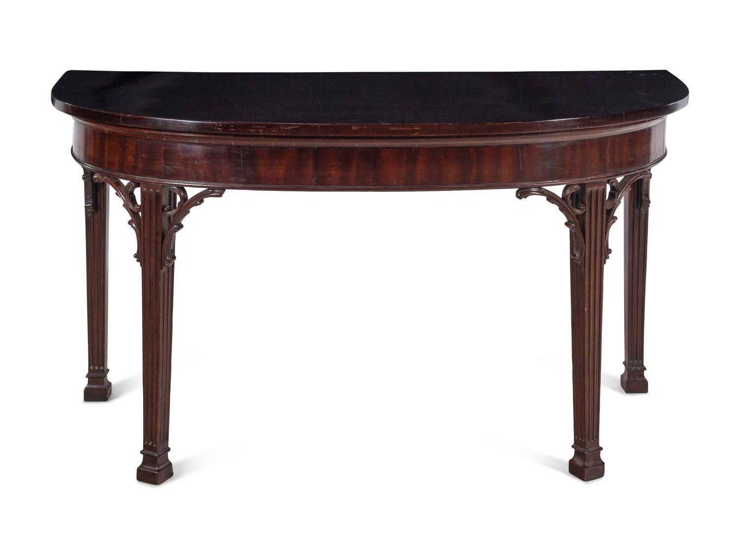 An Irish George III Mahogany Console Table