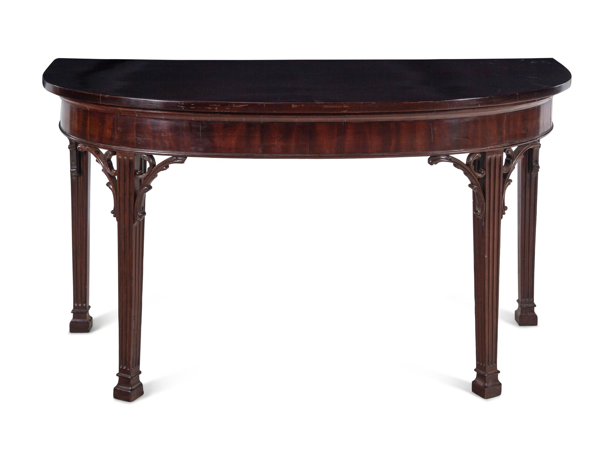 An Irish George III Mahogany Console Table