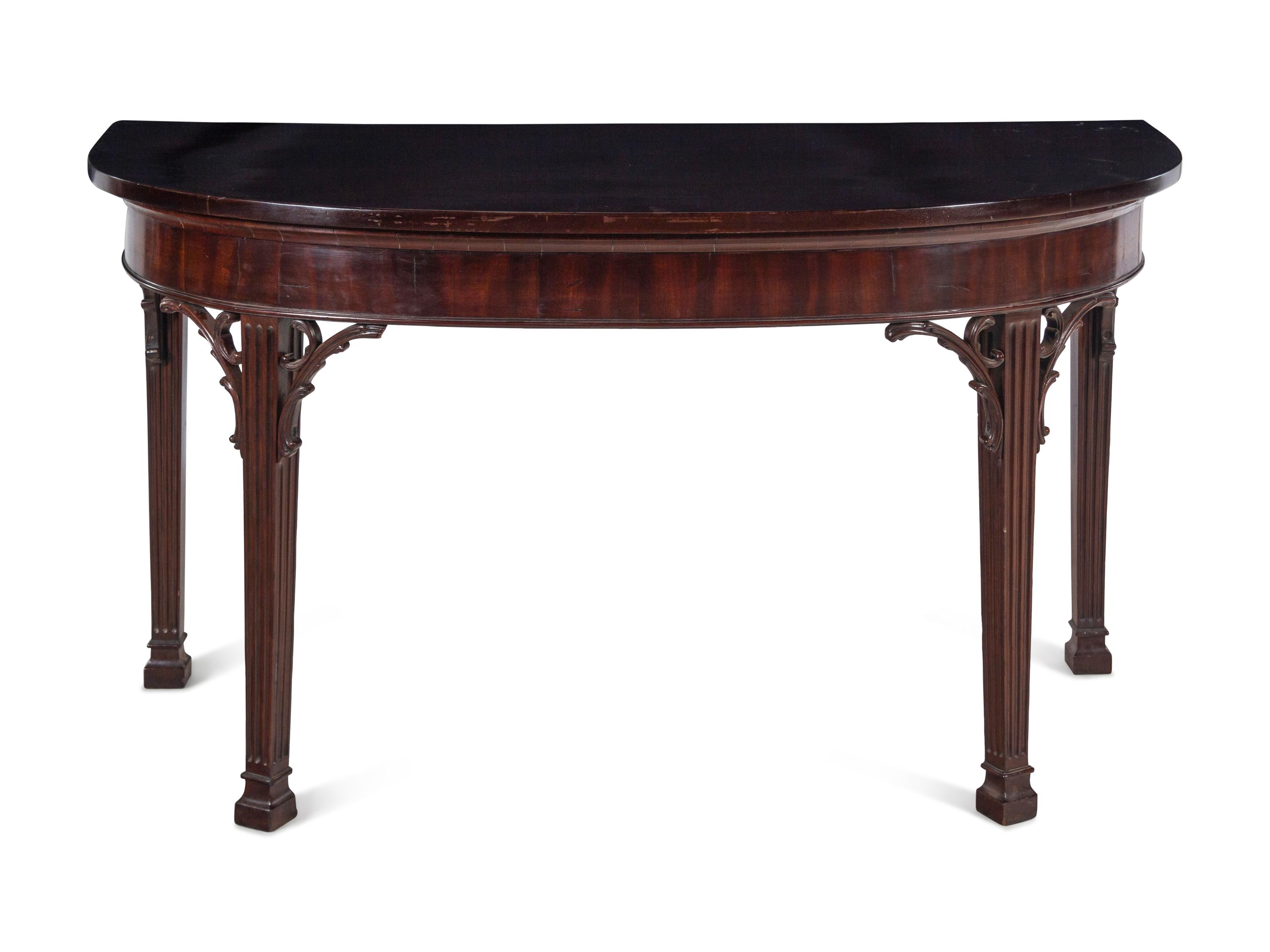 An Irish George III Mahogany Console Table
