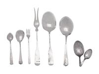 A Collection of American Arts & Crafts Silver Flatware Articles