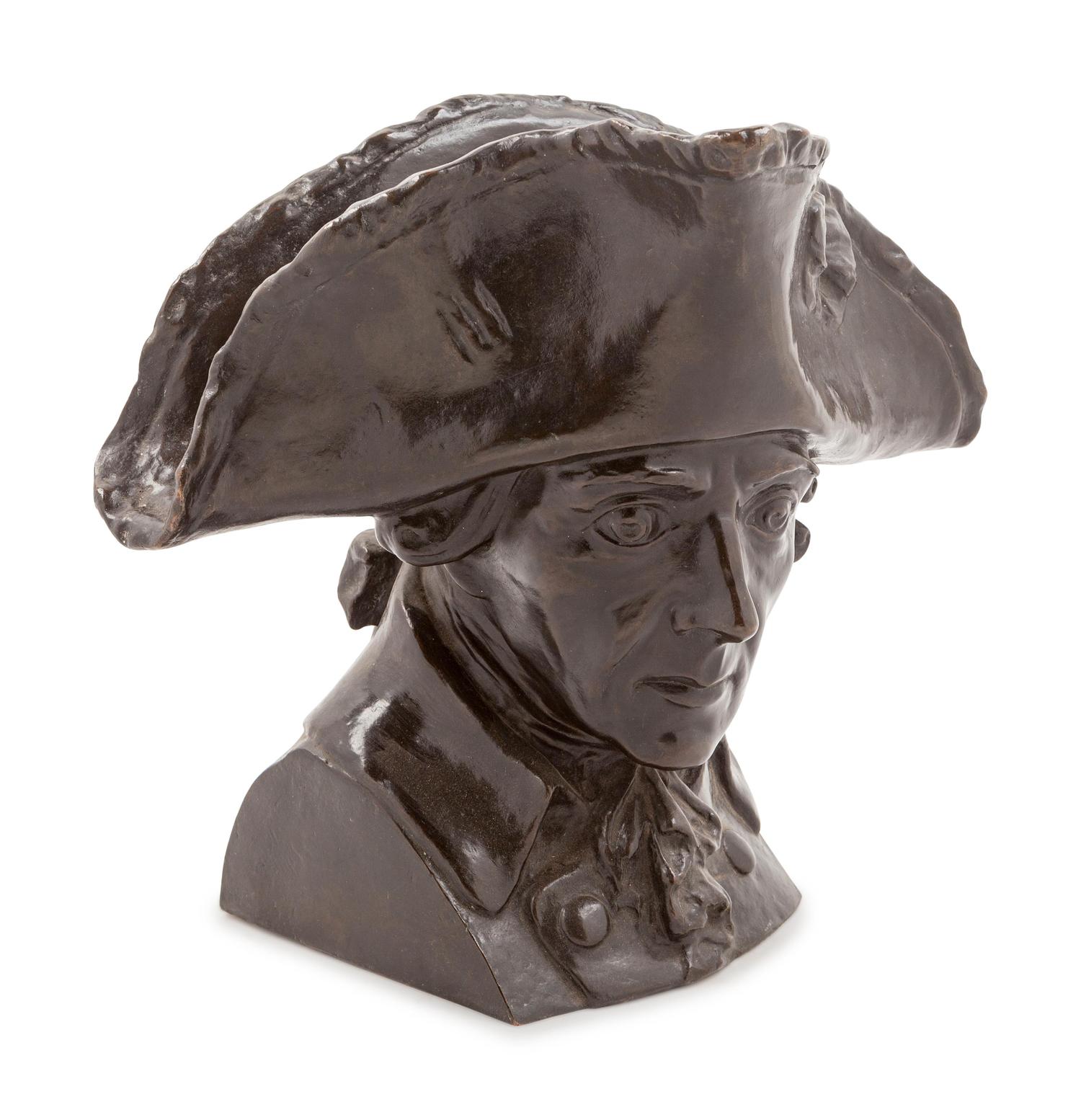 A Continental Bronze Bust