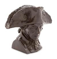 A Continental Bronze Bust