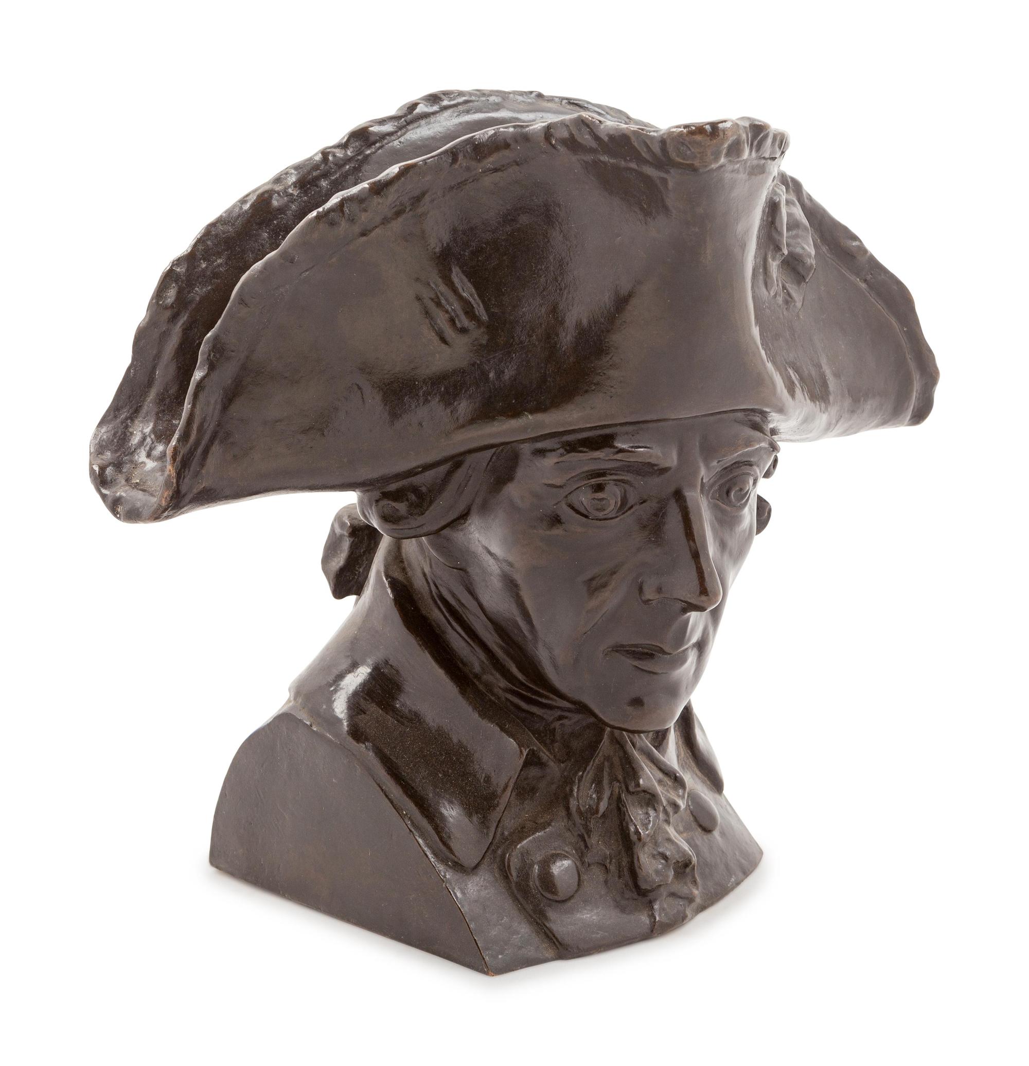 A Continental Bronze Bust