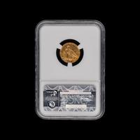 A 1926 Indian Head $2.50 Gold Coin [NGC MS62: CAC Green Sticker]