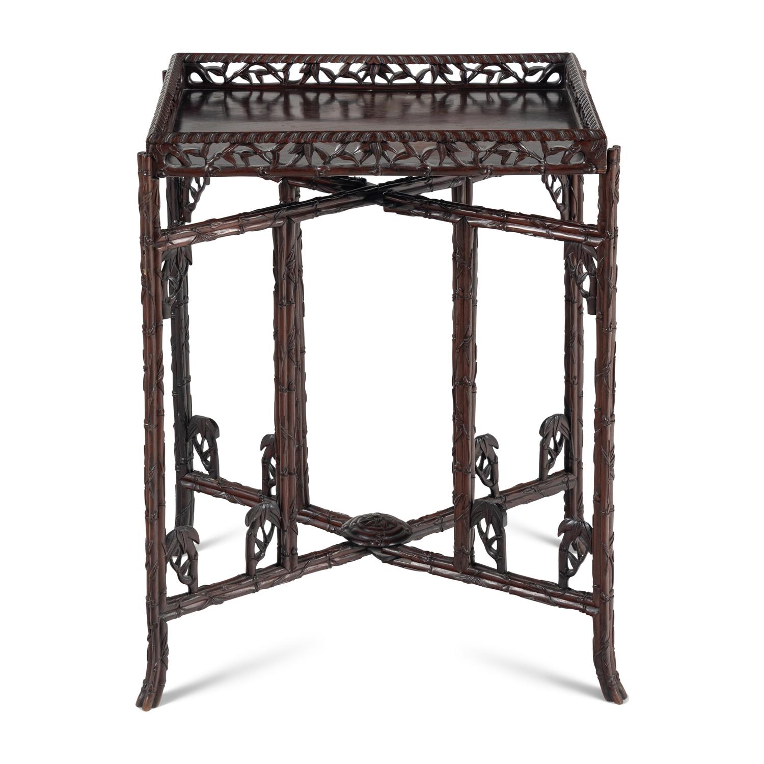 A Chinese Rosewood Tray Table