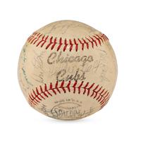 A 1961 Chicago Cubs Team Signed Autograph Baseball