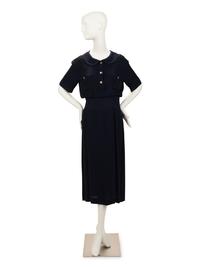 Chanel Silk Dress with Bloused Top, 1980s