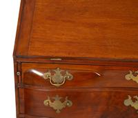 A Chippendale Mahogany Serpentine Drop-Front Desk