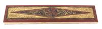 A Southeast Asian Hand Painted Accordian Book Length 15 1/2 inches. — 20TH CENTURY