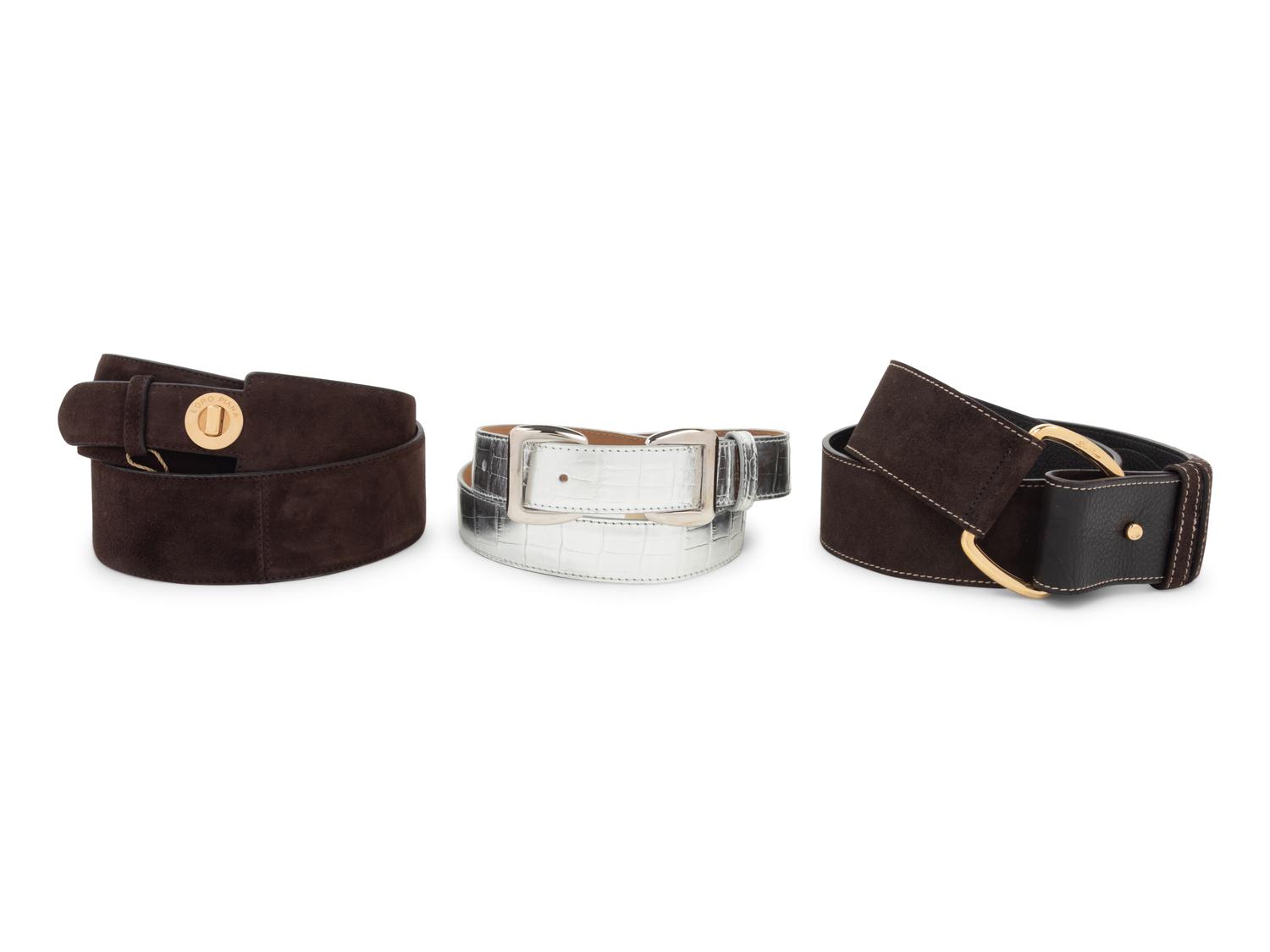 Three Belts: One Lambertson Truex, Two Loro Piana