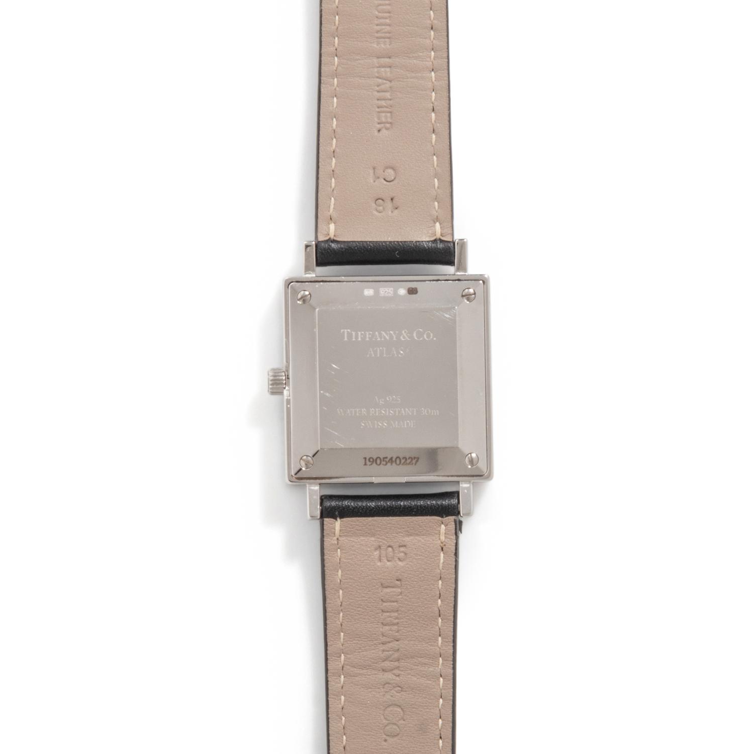TIFFANY & CO., STERLING SILVER 'ATLAS' WATCH