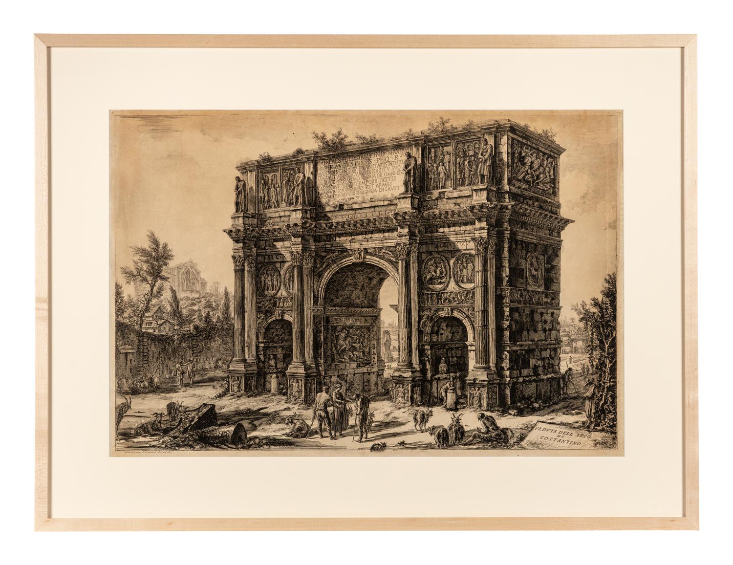 Veduta dell'Arco di Costantino from Veduti de Roma , 1771