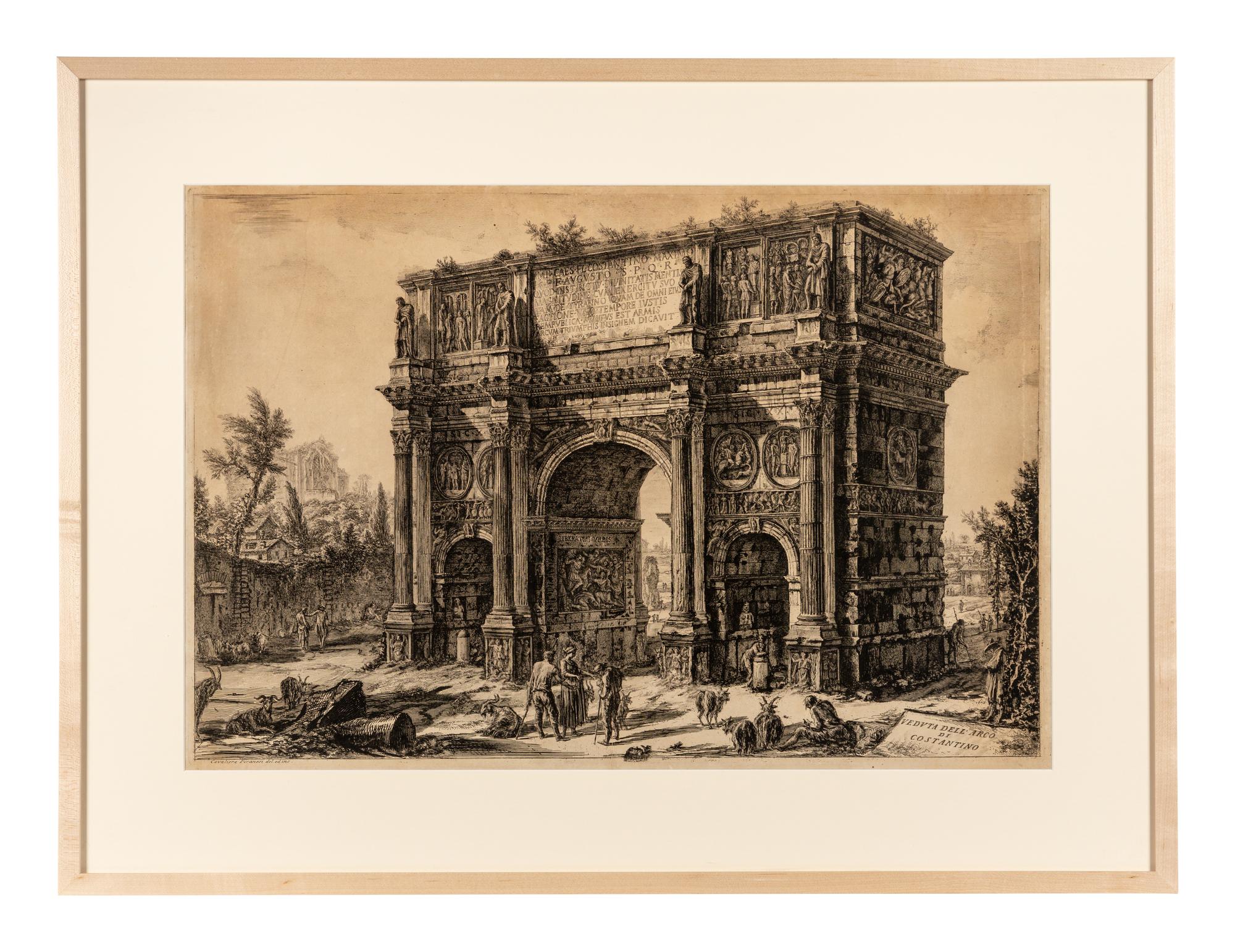Veduta dell'Arco di Costantino from Veduti de Roma , 1771
