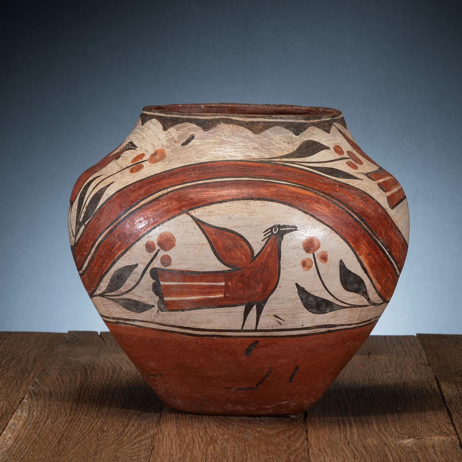 Zia Polychrome Pottery Olla