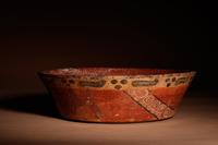 A Maya Polychrome Terracotta Bowl with Glyphs