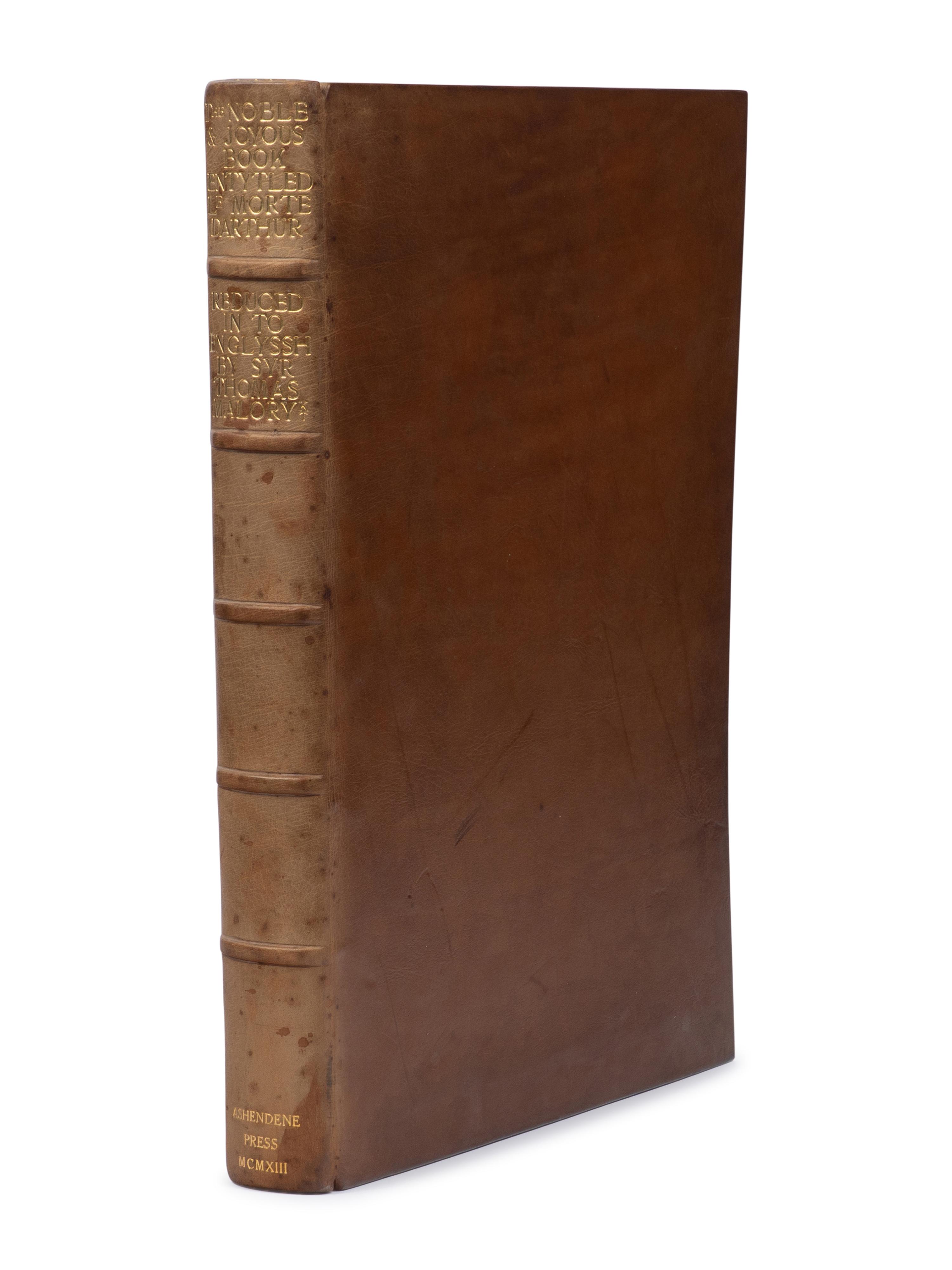 [FINE PRESS - ASHENDENE PRESS]. MALORY, Thomas (fl. 1460). The Noble and Joyous Book entytled Le Morte dArthur . Chelsea: Ashendene Press, 1913.