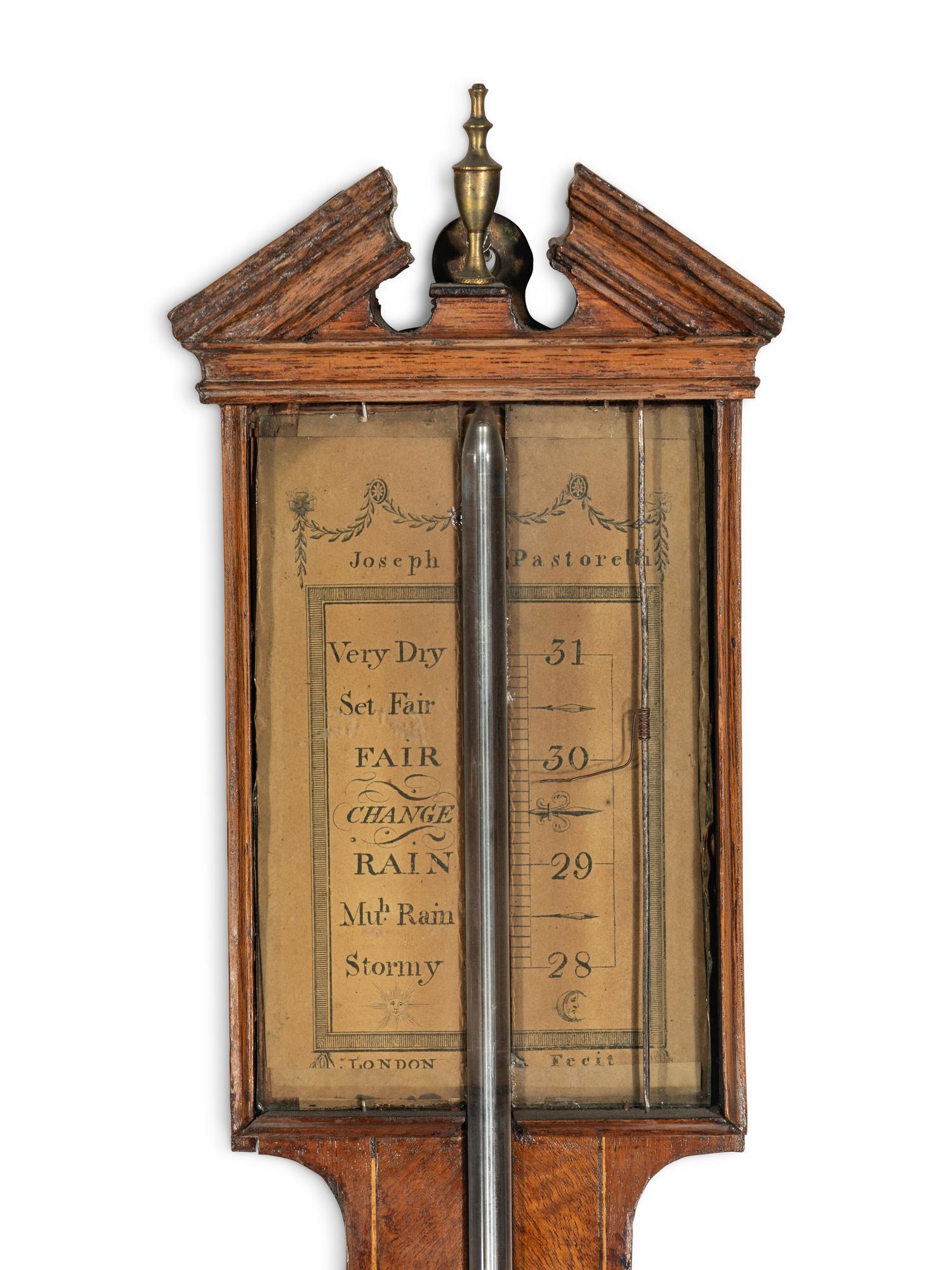A George III Mahogany Stick-Barometer