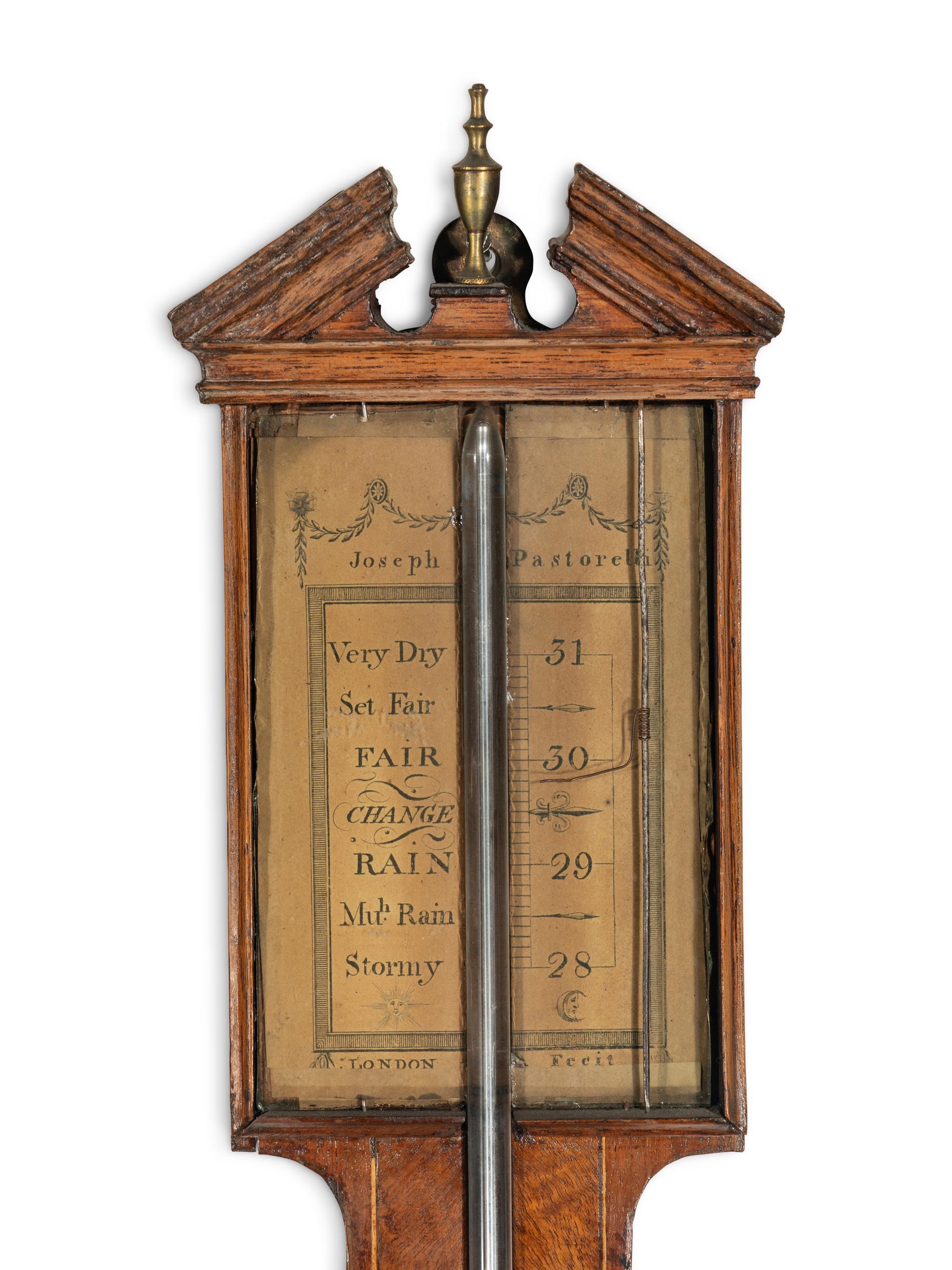 A George III Mahogany Stick-Barometer