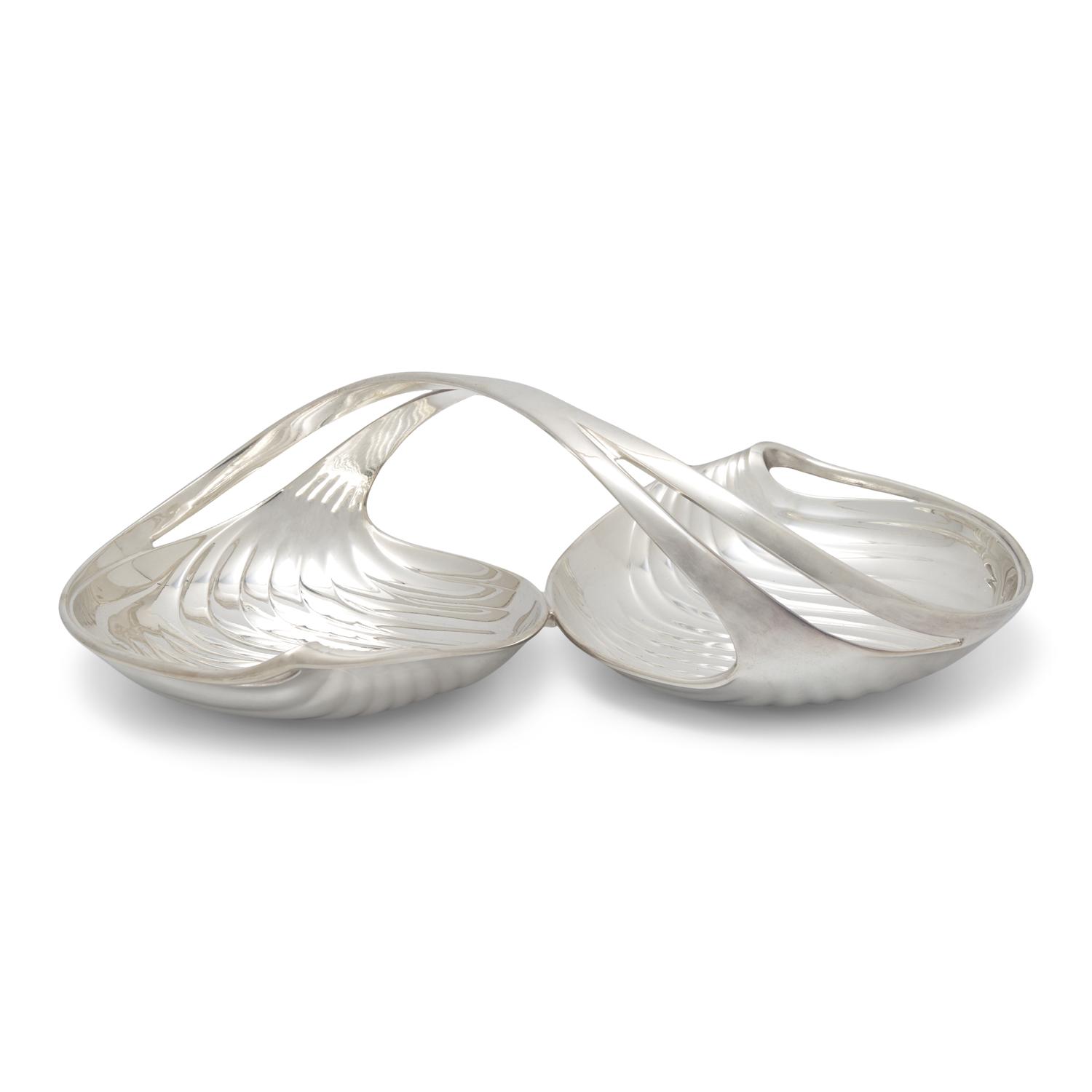A Christofle Silver-Plate Nut Dish