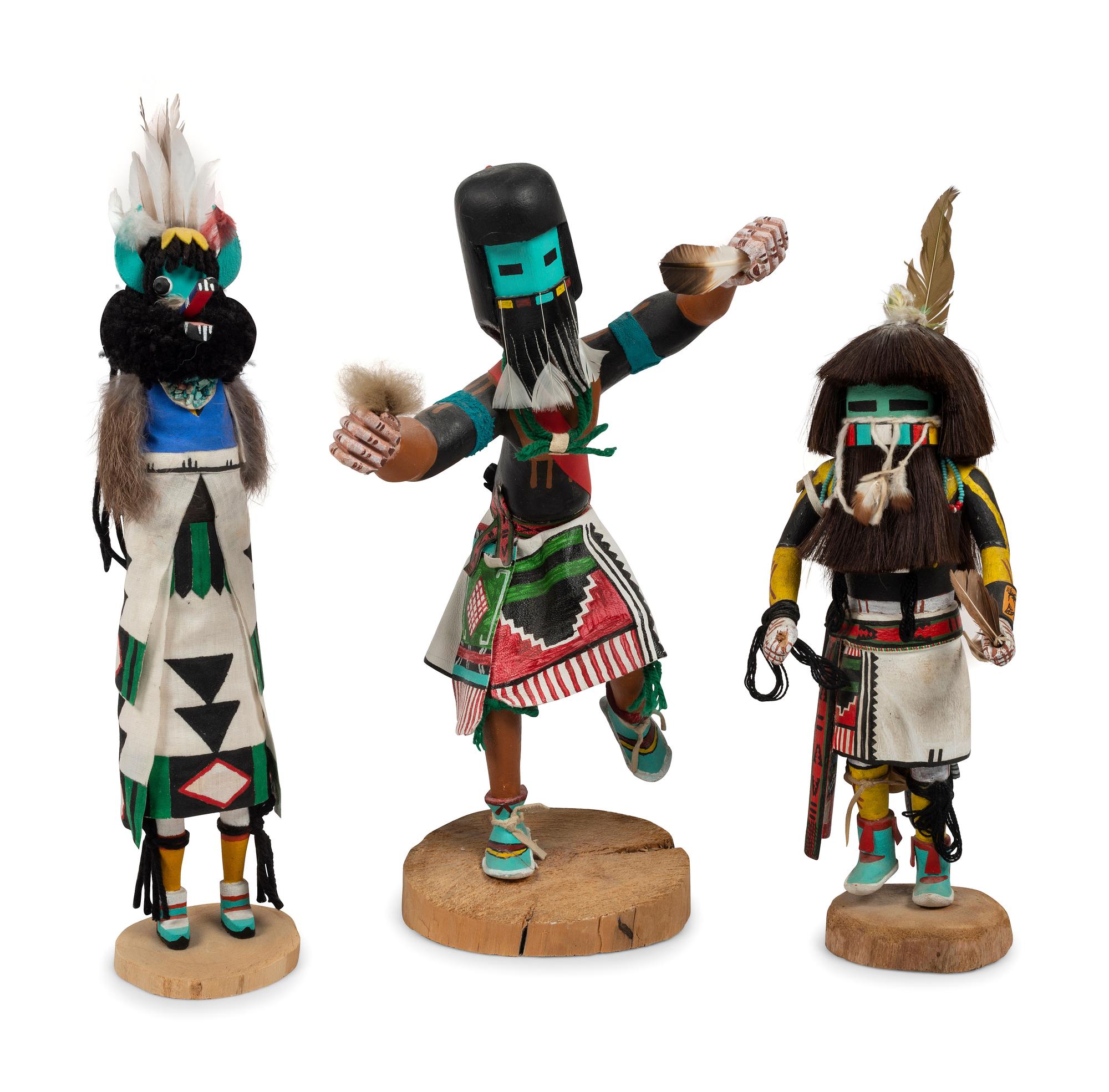 Group of Hopi and Zuni Katsinas