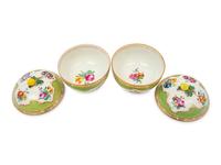 A Pair of Vienna Porcelain Covered Bowls