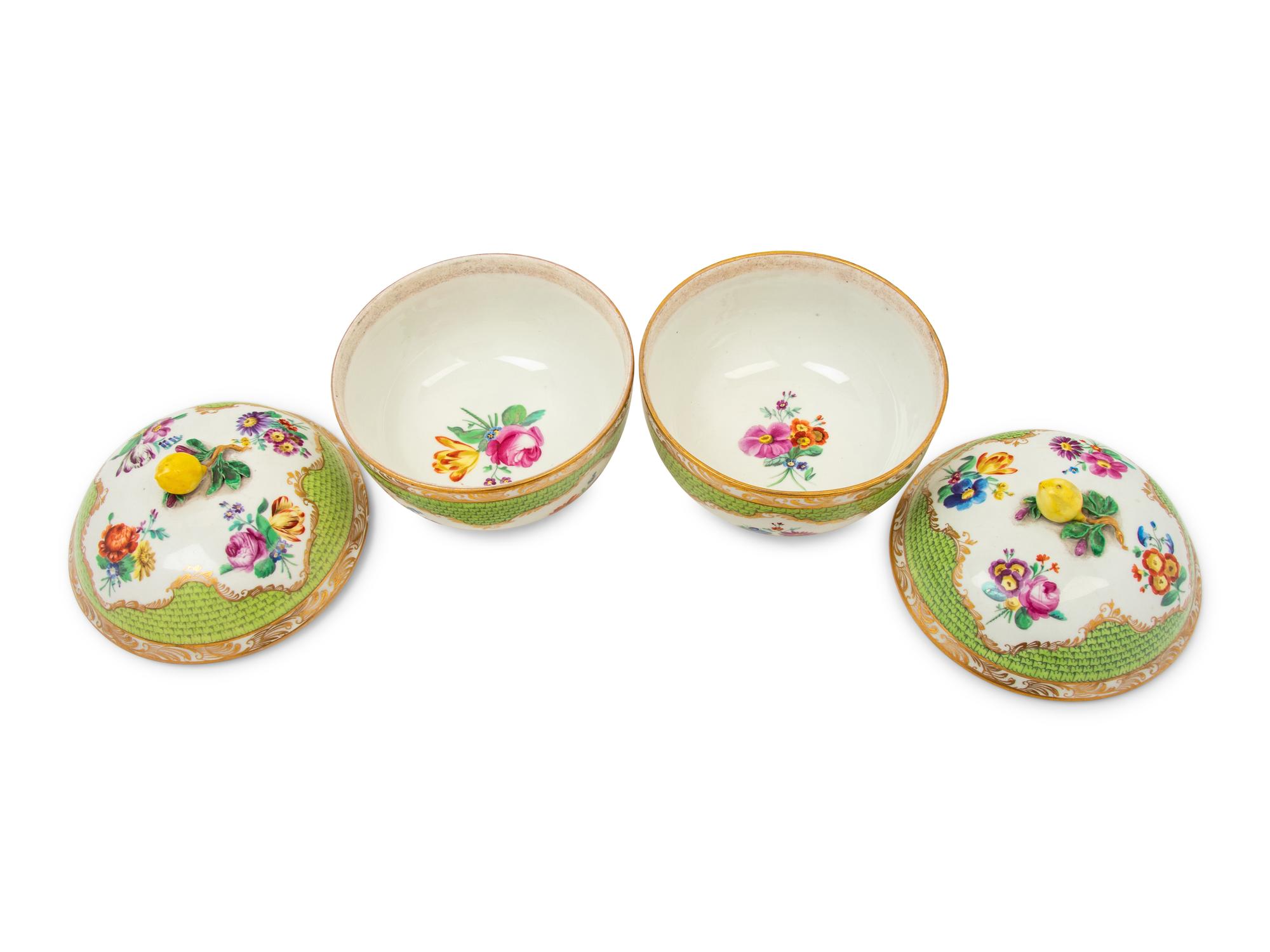 A Pair of Vienna Porcelain Covered Bowls