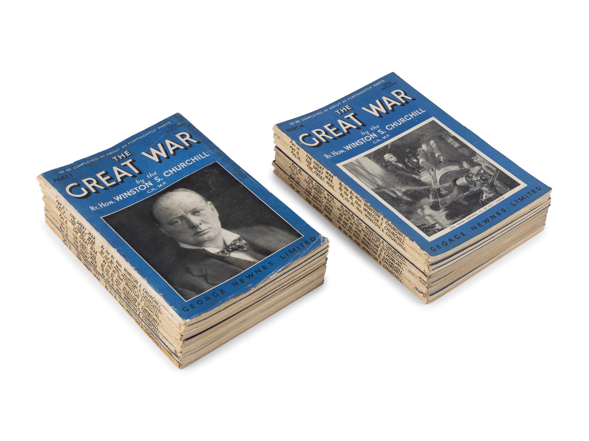 CHURCHILL, Winston Leonard Spencer, Sir (1874-1965). The Great War. London: George Newnes, 1933-1934.