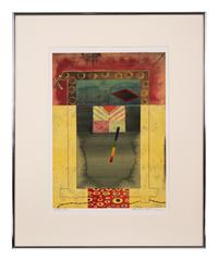 A Group of Four Abstract Works on Paper by 20th Century American Artists